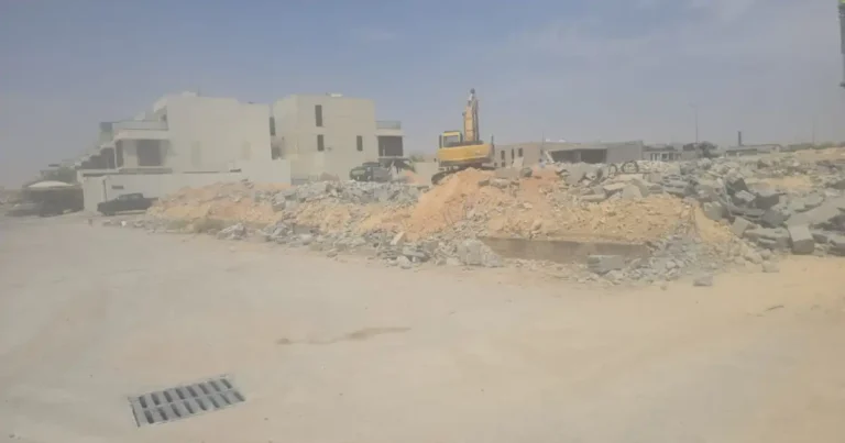 هدم في حي الملز مقابل السكراب